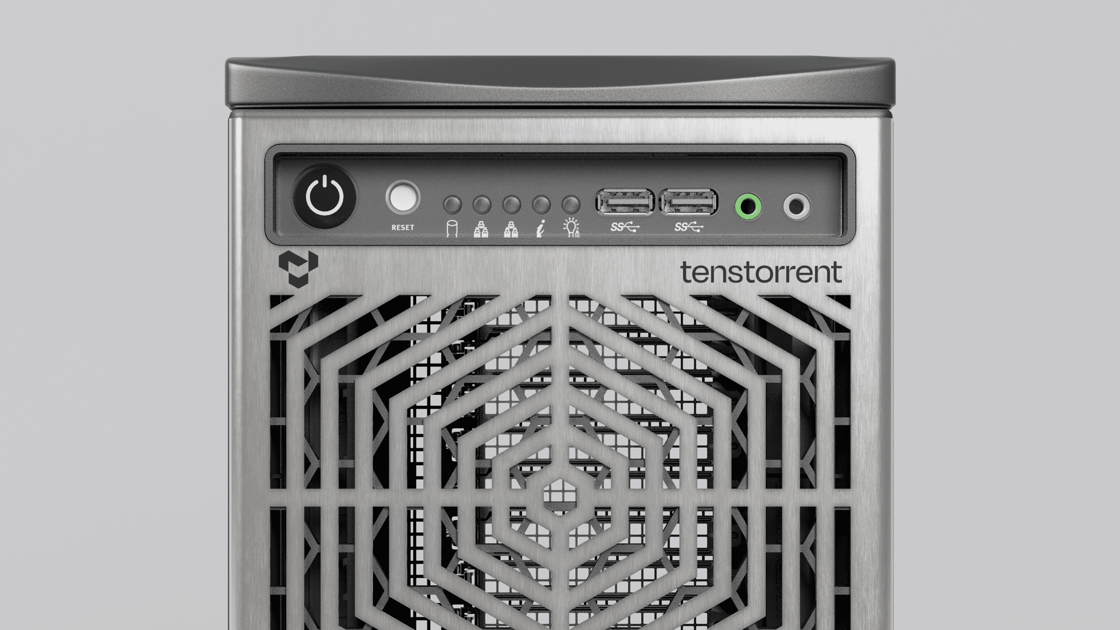 Close up of TT-LoudBox case over a grey background