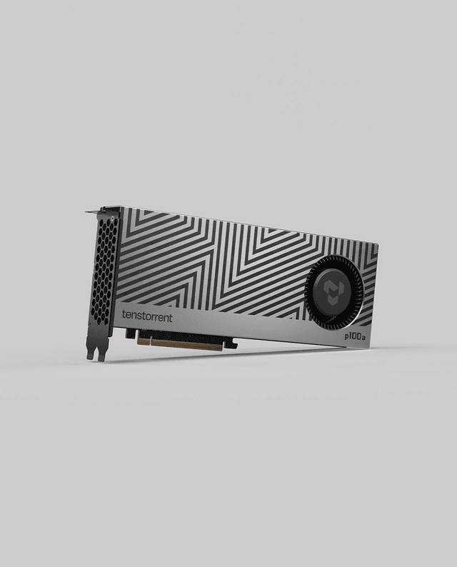 Blackhole p100a card contained in shroud